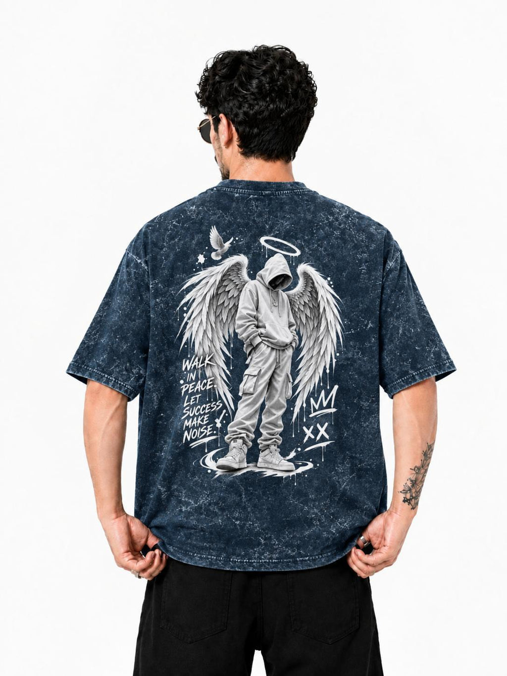 Unisex Acid Washed Oversized Tee