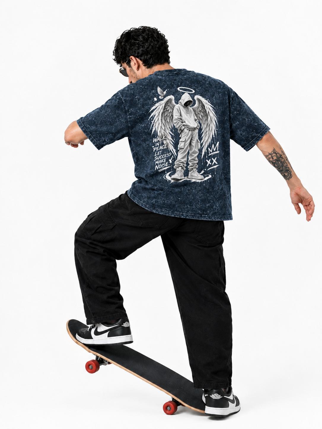 Unisex Acid Washed Oversized Tee