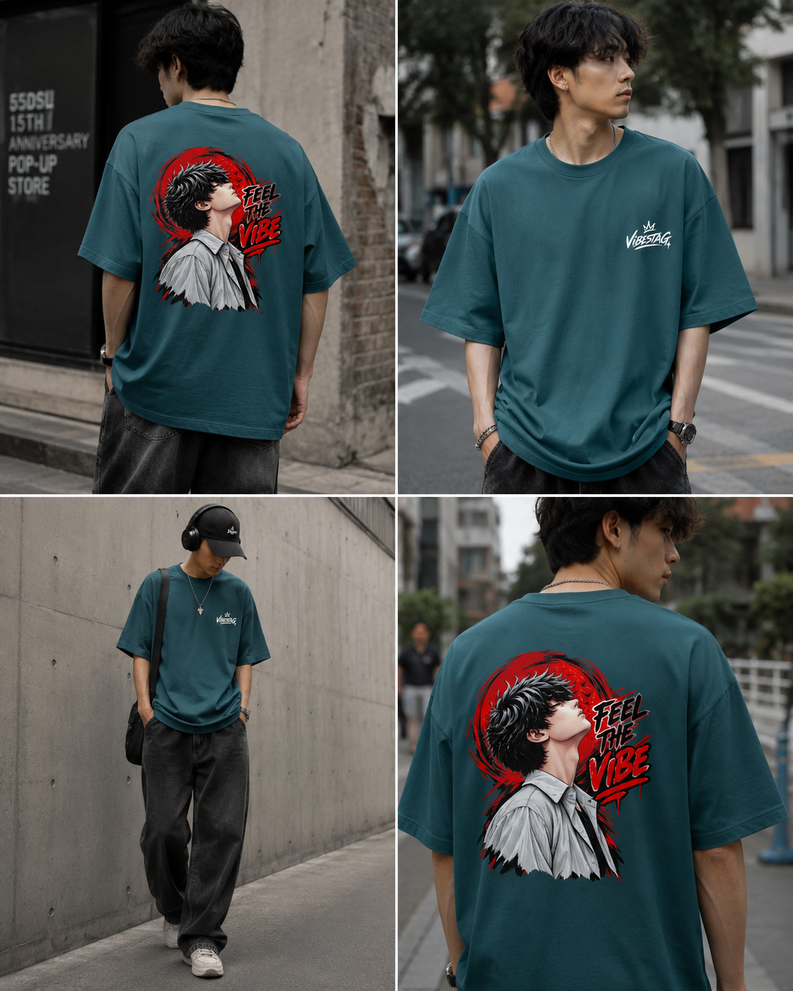 Feel The Vibe - Unisex Oversized Classic T-Shirt